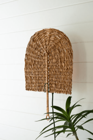 Seagrass Fan Wall Sconce Lamp