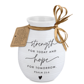 Vase Textured Hold Hope Strength & Hope