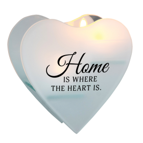 Glass Wall Tealight Home Where The Heart