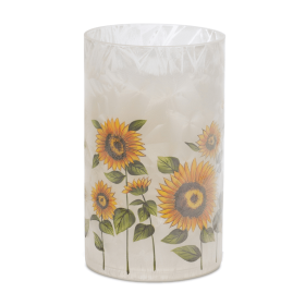 Glass Sunflower Candle Holder