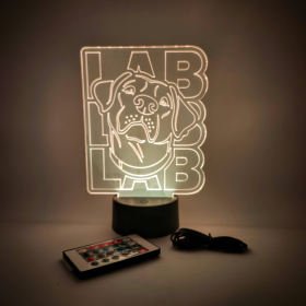 Labrador Dog LED Lamp | Lab Breed Light | Dog Lover Gifts