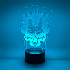 Mechanical Skull LED Light | Mech Skull Lamp | Skull Gifts