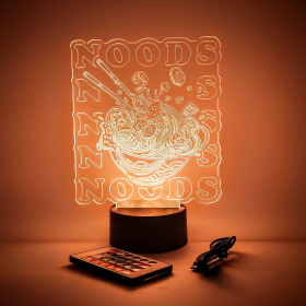 Ramen Noods LED Light | Chopsticks & Noodles "Noods" Lamp