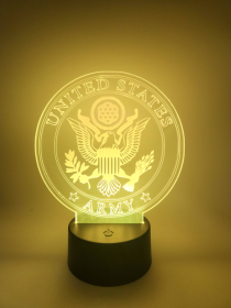 US Army LED Accent Light | Military Desk Lamp or Night Light