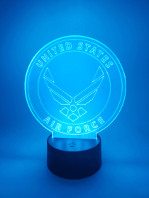 Air Force LED Accent Light | USAF Desk Lamp or Night Light