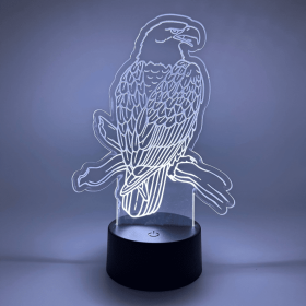 American Bald Eagle LED Lamp | USA Patriotic Wildlife Light