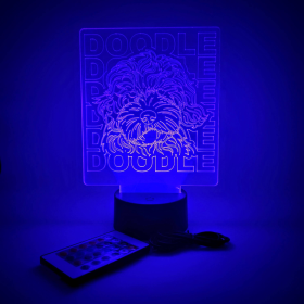 Doodle Breed LED Light Lamp | Dog Lovers & Pet Parents Gift