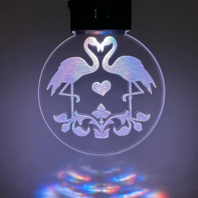 Flamingo LED Clip On Charm | Beach Light Up Keychain