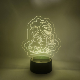 Godzilla LED Lamp | Reptilian Monster Light | Novelty Gift