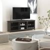 70-inch Dark Brown Wood TV Stand Entertainment Center for TV up to 78-inch