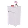 Single Door Bathroom Cabinet with Adjustable Shelf and Drawer