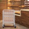 10 Sheets Aluminum Rolling Bakery Pan Rack