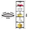 65-inch Freestanding Heavy Duty Corner Pot Rack 6-Tier Kitchen Shelf