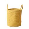 Cotton Rope Woven Storage Baskets with Strong Handles Nursery Laundry Basket Kids Toy Hamper