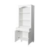 Freestanding Rustic Kitchen Buffet with Hutch, Pantry Storage Cabinet, Adjustable Shelf