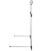 Telescopic Wardrobe Hanging Rail Silver