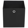 Storage Boxes 4 pcs Non-woven Fabric 11"x11"x11" Black