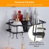 2 Tier Shower Caddy Shelf Holder Bathroom Kitchen Storage Rack