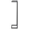 Towel Rack Black 9.8"x7.9"x37.4" Iron