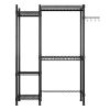 The Washer and Dryer Storage Shelf, Wire Garment Rack Heavy Duty Clothes Rack, Closet Organizer Metal Garment Rack Portable Clothes Hanger Home Shelf