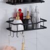 2 Tier Shower Caddy Shelf Holder Bathroom Kitchen Storage Rack