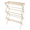 Portable Bamboo Clothes Drying Rack- Collapsible and Compact for Indoor/Outdoor Use By