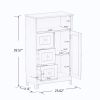 Modern White Bathroom Standing Storage Cabinet with 3 Drawers and 1 Door