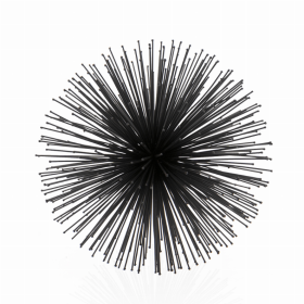 Erizo Spiked Sphere (Color: Black, size: large)