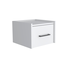 Boa Floating Nightstand (Color: White)