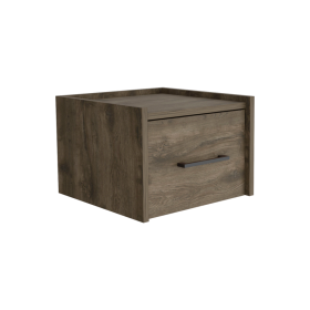 Boa Floating Nightstand (Color: Dark Brown)