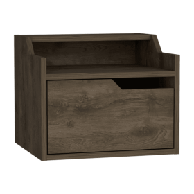 Busan Floating Nightstand (Color: Dark Brown)