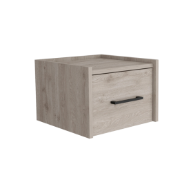 Boa Floating Nightstand (Color: Light Grey)