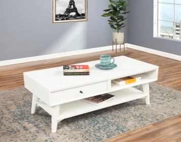 Flynn Coffee Table (Color: White)