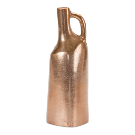 Copper Metal Bottle Vase (size: 12"H)