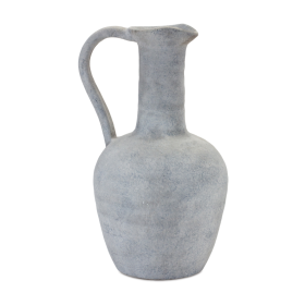 Grey Pitcher Vase (size: 12"H)