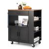 Rolling Storage Cabinet Kitchen Cart For Home And Bar Commercial Usage