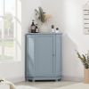 Bathroom Cabinet Triangle Corner Storage Cabinet with Shelf Modern Style MDF Board