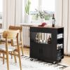 Rolling Storage Cabinet Kitchen Cart For Home And Bar Commercial Usage