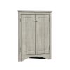 Triangle Bathroom Storage Cabinet with Adjustable Shelves;  Freestanding Floor Cabinet for Home Kitchen