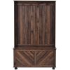 Hall Tree with 4 Hooks , Coat Hanger, Entryway Bench, Storage Bench, 3-in-1 Design, 40INCH, for Entrance, Hallway