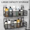 Shower Wall Shelf Wall Mounted Bathroom Shelves Storage Rack Toilet WC Accessories Kitchen Free Punch Condiment Storage Baskets