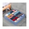 1pc 24 Grids Home Foldable & Washable Closet Organizer For Underwear; Socks Bra And Pantie Drawer Organizer; Household Storage Organization