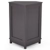 Bathroom Cabinet Triangle Corner Storage Cabinet with Shelf Modern Style MDF Board