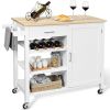 Rolling Storage Cabinet Kitchen Cart For Home And Bar Commercial Usage