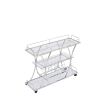 Kitchen Room Cart 3-Drawer Removable Storage Rack Trolley Cart with Rolling Wheels