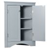 Triangle Bathroom Storage Cabinet with Adjustable Shelves;  Freestanding Floor Cabinet for Home Kitchen