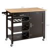 Rolling Storage Cabinet Kitchen Cart For Home And Bar Commercial Usage