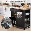 Rolling Storage Cabinet Kitchen Cart For Home And Bar Commercial Usage