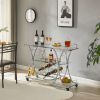 Kitchen Room Cart 3-Drawer Removable Storage Rack Trolley Cart with Rolling Wheels