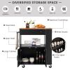 Rolling Storage Cabinet Kitchen Cart For Home And Bar Commercial Usage